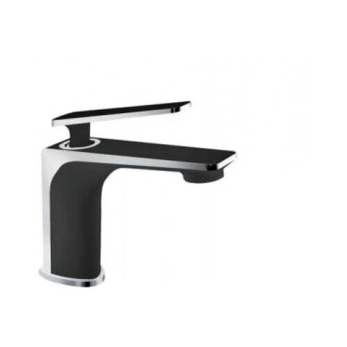 фото Frap f1057, смеситель для раковины (черный/хром, латунь, крепление гайка, картридж 35 mm)