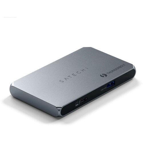 Хаб Satechi Thunderbolt 4 Slim Hub. Цвет: серый космос usb концентратор satechi usb c pro hub mini st ucphmim space gray