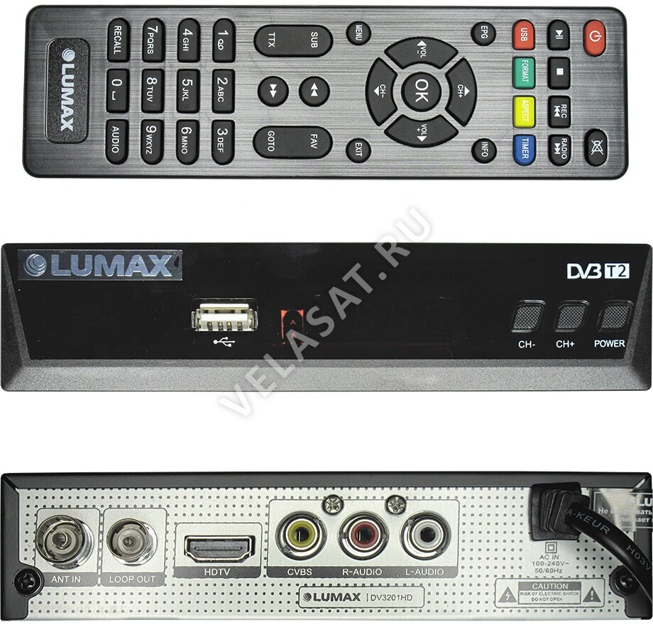 Приемник телевизионный DVB-T2 Lumax - фото №6