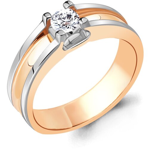 фото Золотое помолвочное кольцо aquamarine с бриллиантом 963763к diamant-online