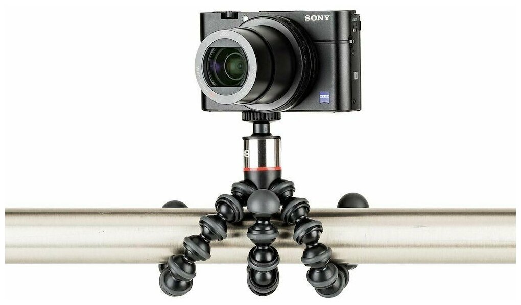 Штатив Joby GorillaPod 500 Action для фото- и GoPro камер (черный/серыйl) - фото №17