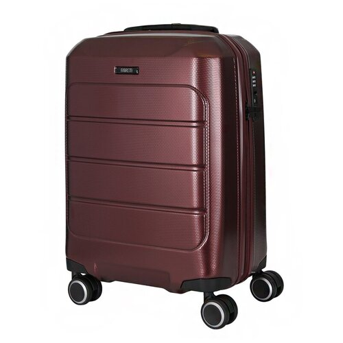 Чемодан FABRETTI, 37 л, размер S, красный чемодан fabretti 45 л размер s синий