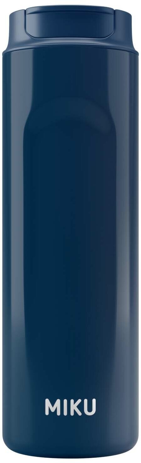 Термокружка с френч-прессом MIKU 480 мл (Синий) - фотография № 1