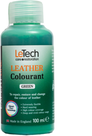 LeTech Expert Line Краска для кожи (Leather Colourant) Green, 100мл - фотография № 2