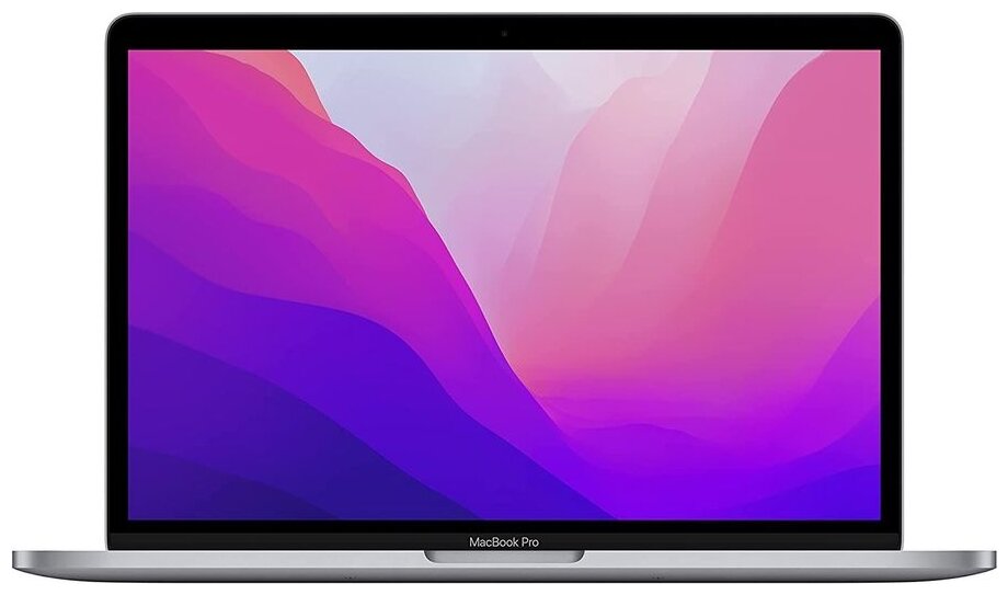 13.3" Ноутбук Apple MacBook Pro 13 2022 2560x1600, Apple M2 3.5 ГГц, RAM 8 ГБ, LPDDR5, SSD 256 ГБ, Apple graphics 10-core, macOS, MNEH3ZE/A, серый космос, английская раскладка