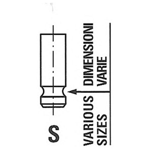 FRECCIA R6568/SNT (2221102200) клапан впускной 23.5x5.5x99.57\ Picanto (Пиканто) 1.0 / 1.1 04