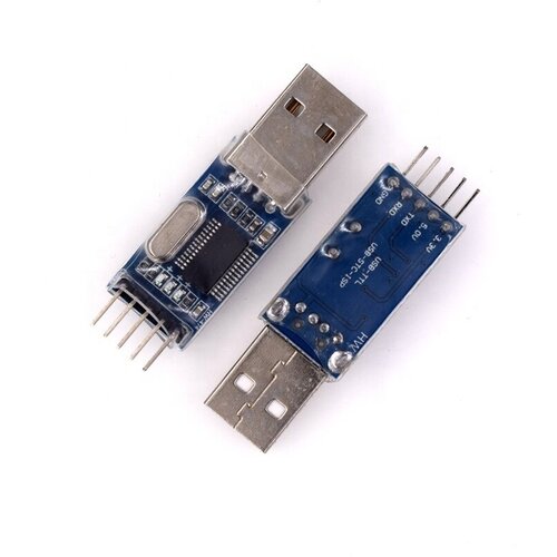 Конвертер USB - RS232 TTL на чипе PL2303HX адаптер микроконтроллер преобразователь gsmin pl2303hx usb ttl uart 2шт синий