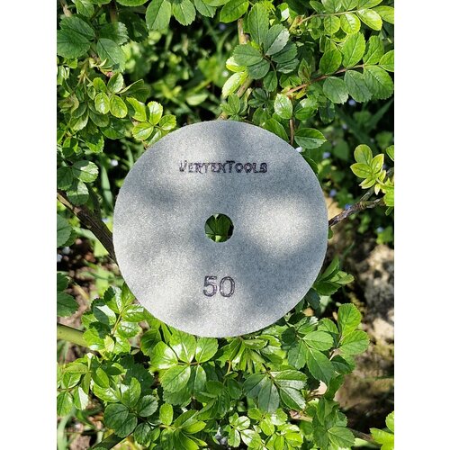 Черепашка для шлифовки керамогранита гранита плитки 100 мм зернистость 50 Вертекс 335₽