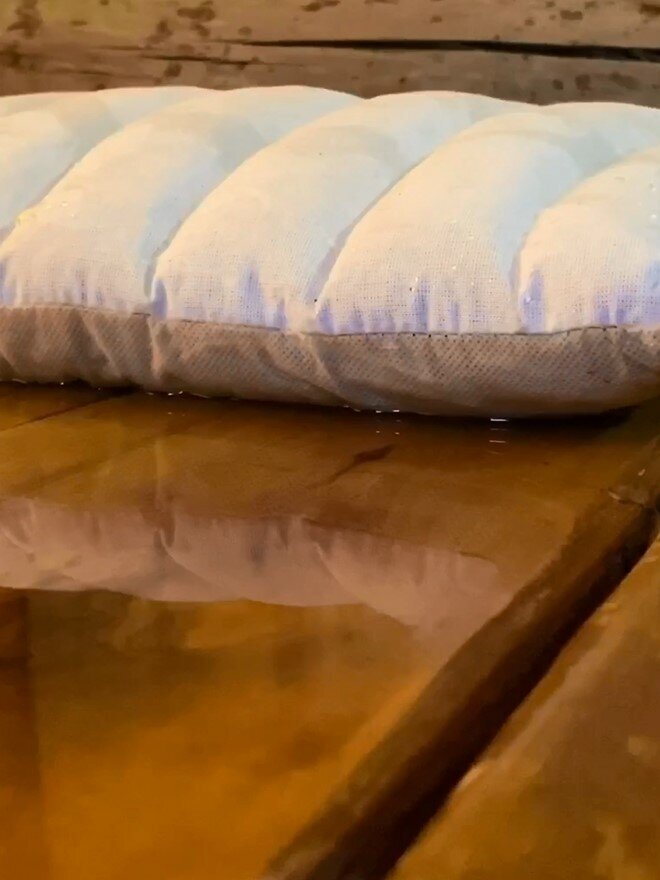 Аван-пар фито-подушка "Шоколад" 35х25 / Подголовник для бани и сауны / Подушка с луговыми травами и целебным ароматизирующим сбором - фотография № 13