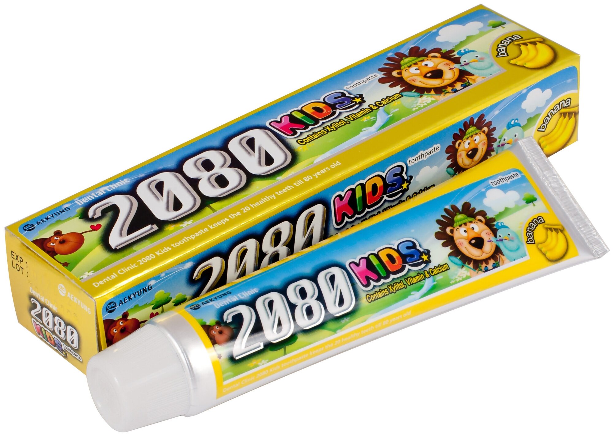   Dental Clinic 2080 Kids Banana 2+, 80 