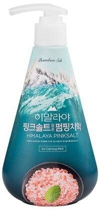 LG Perioe Pumping Himalaya Pinksalt Зубная паста гелевая с розовой гималайской солью Ледяная мята 285 гр