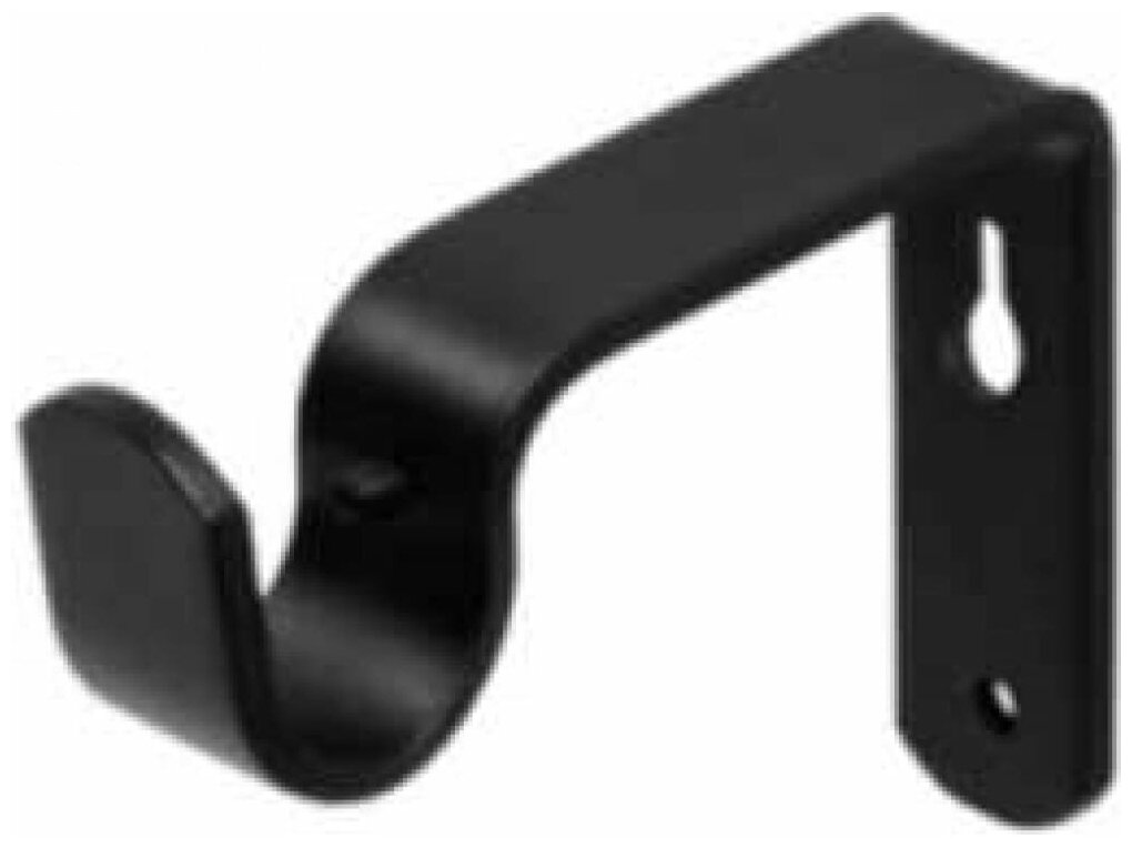 фото Кронштейн для карниза D20 однорядный 8 см, черный 5513120
