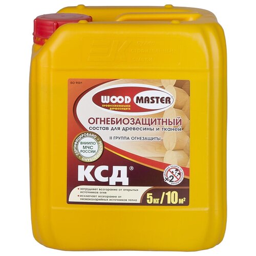 Огнебиозащитный состав для дерева Woodmaster КСД, 5 кг