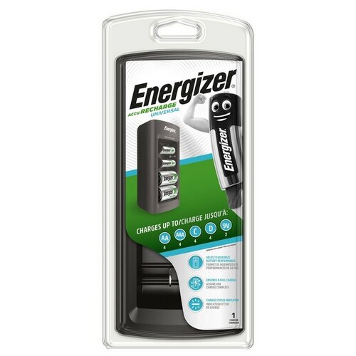 фото Зарядное устройство energizer универсал.: 2/4 слота aa/aaa/c/d/9v, без аккумуляторов