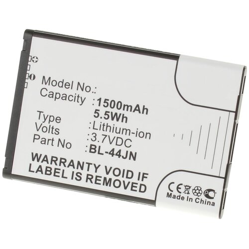 фото Аккумулятор ibatt ib-u4-m344 1500mah для lg e615 optimus l5 dual, optimus sol, ms840, optimus l3 dual, optimus hub, e610f,