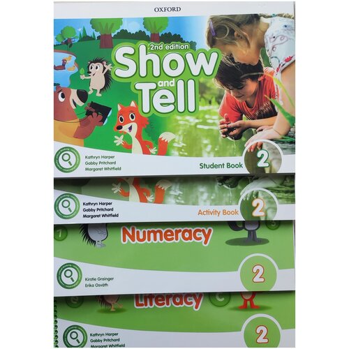 Show and Tell 2+CD, комплект 4 книги: Student Book, Activity Book, Numeracy, Literacy