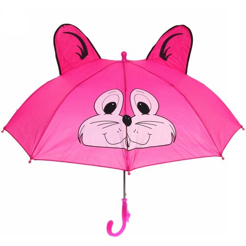 Зонт Ultramarine, полуавтомат, купол 90 см., для девочек, розовый