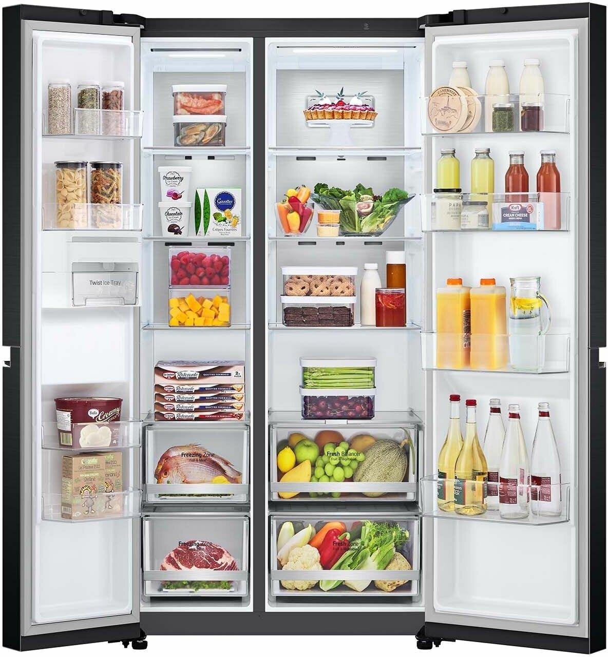 Холодильник LG GC-B257SBZV, темный графит - фотография № 4