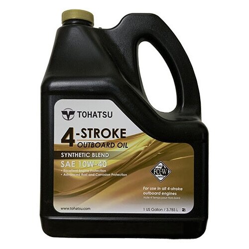 фото Моторное масло tohatsu 4-stroke outboard oil 10w-40, 0.946л