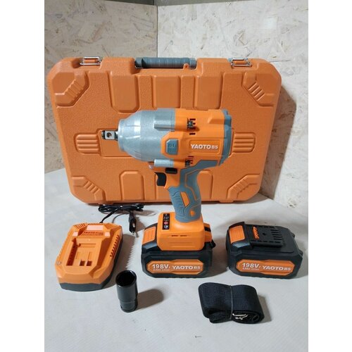 Гайковерт аккумуляторный бесщеточный ударный YAOTO BS 198V 1280 Нм 2 АКБ LI-ION 4 Ач головка 22 мм 1850000₽