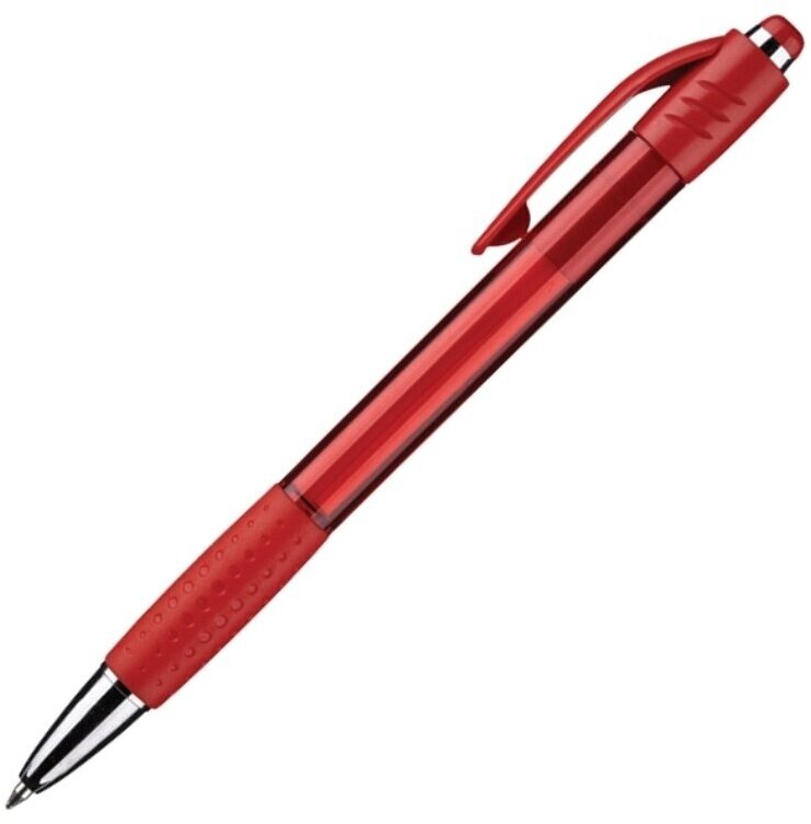 Ручка шариковая Attache Happy, красный корпус, цвет чернил-синий