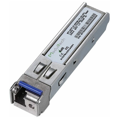 Industrial SFP WDM 1,25 Гбит/с, 20 км, 1310/1550 нм, SMF, LC