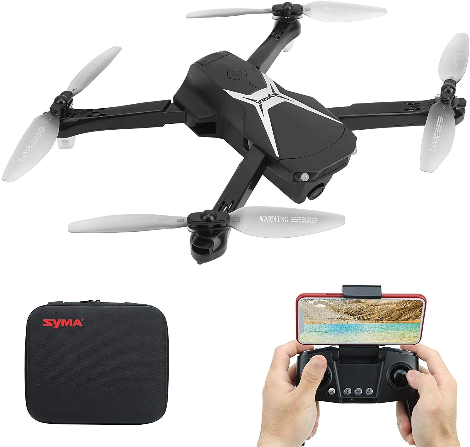 Syma Квадрокоптер Syma Z6 с камерой 4K FPV, GPS 2.4G с сумкой - SYMA-Z6-BAG