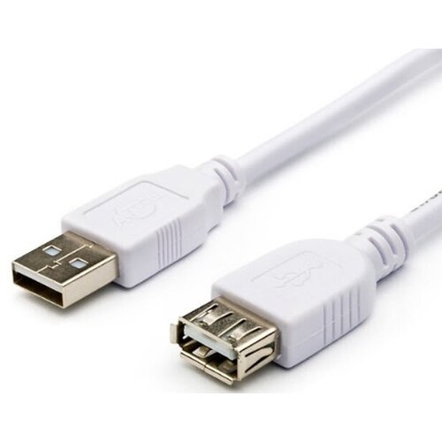 Аксессуар ATcom USB 2.0 AM-AF 5m White АТ4717 аксессуар atcom usb 2 0 am af 3m white ат3790