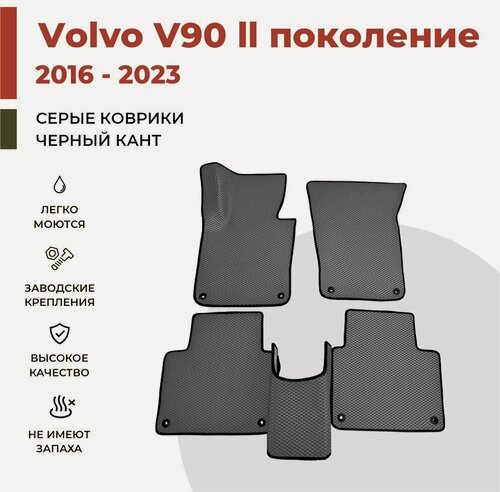Изображение товара Автомобильные коврики EVA в салон Volvo V90 II поколение (2016-2023)