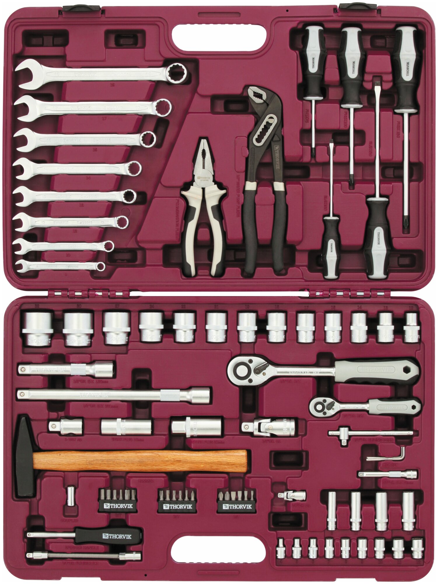 Набор инструмента 77 предметов, UTS0077, Thorvik, 52802 - фотография № 1