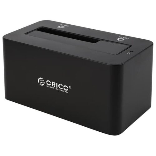 Док-станция для HDD/SSD ORICO 6619US3, черный док станция на два hdd ssd 2 5 3 5 orico 2 bay tost dock usb 3 0