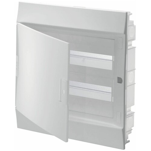 Шкаф в нишу ABB Mistral 41, 24 модуля, непрозрачная дверь c клеммами, IP41, белый шкаф в нишу abb uk600 24 модуля