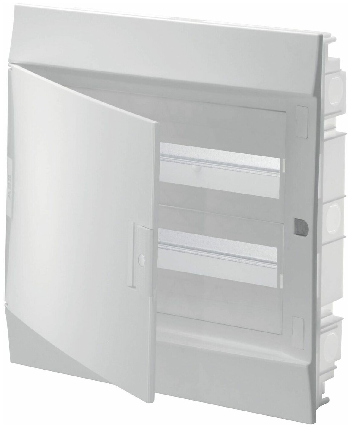 Шкаф в нишу ABB Mistral 41, 24 модуля, непрозрачная дверь c клеммами, IP41, белый