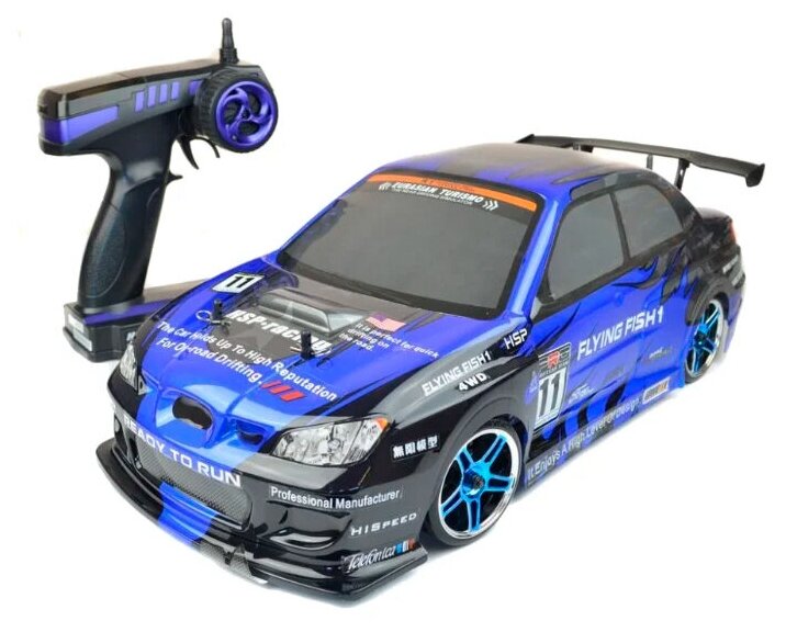 Радиоуправляемая машина для дрифта HSP Flying Fish 1 4WD RTR 1:10 2.4G 94123 Impreza