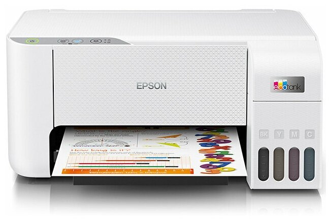 Epson L3216 (МФУ струйное цветное P/S/C, A4, 5760x1440 dpi, 33 стр/мин, USB, СНПЧ, белый) - фото №1