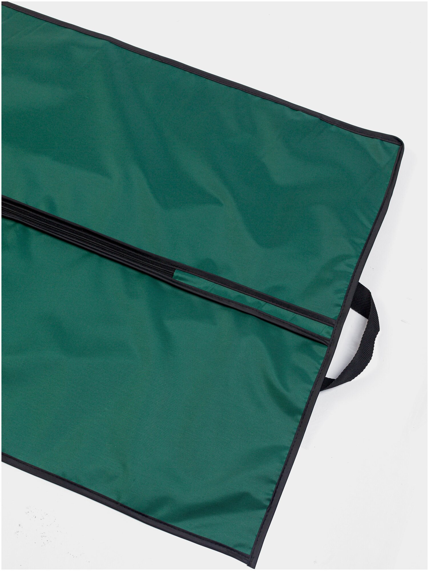 Чехол для одежды, GolD, 170х60, на молнии, с ручкой, оксфорд, темно-зеленый - фотография № 4