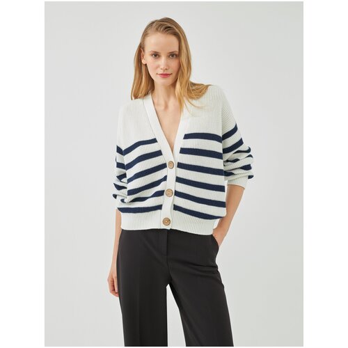 Кардиган Pompa, размер 44, белый, черный