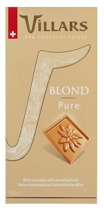 фото Шоколад Villars Blond Pure белый