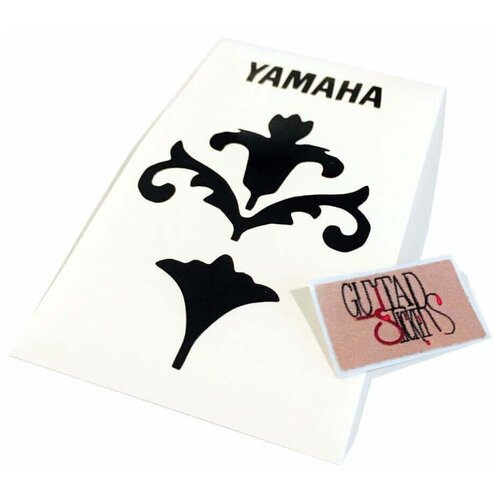 Комплект виниловых наклеек на гитару Цветок YAMAHA