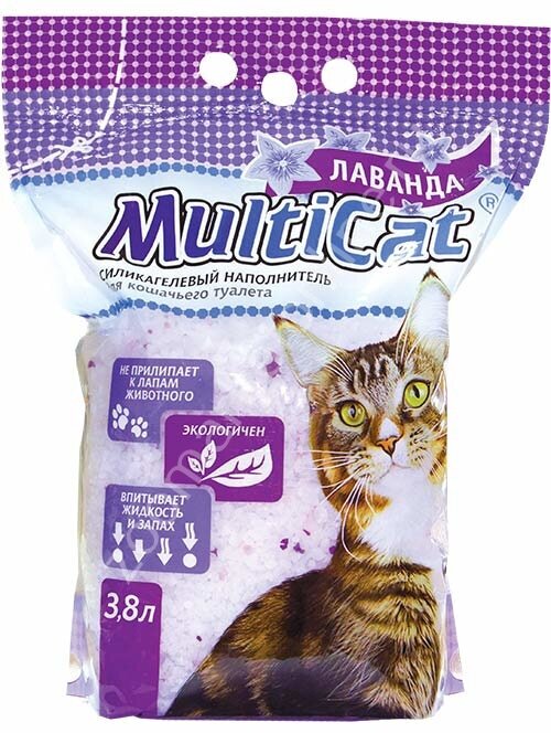 MULTICAT 3.8л (силикагель фиолет.с запах.лаванды) - фотография № 2