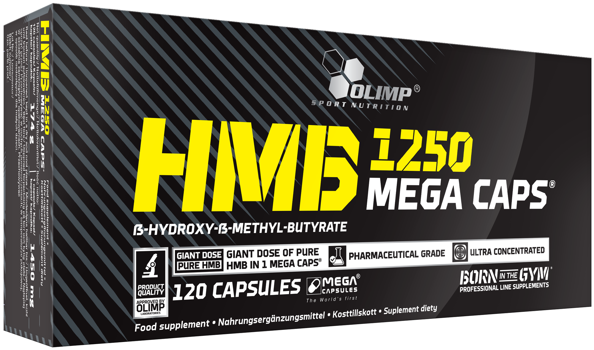 HMB 1250 Mega Caps, 120 капсул