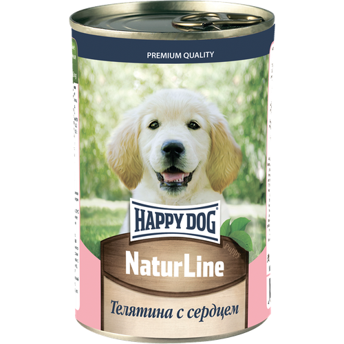 Happy Dog Natur Line Телятина с сердцем (0.41 кг) (6 штук)