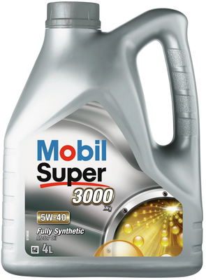 Полусинтетическое моторное масло MOBIL Super 3000 X1 5W-40, 4 л, 1 шт.