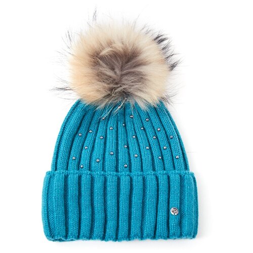 фото Шапка женская finn flare, цвет: темно-бирюзовый a20-11153_910, размер: 56