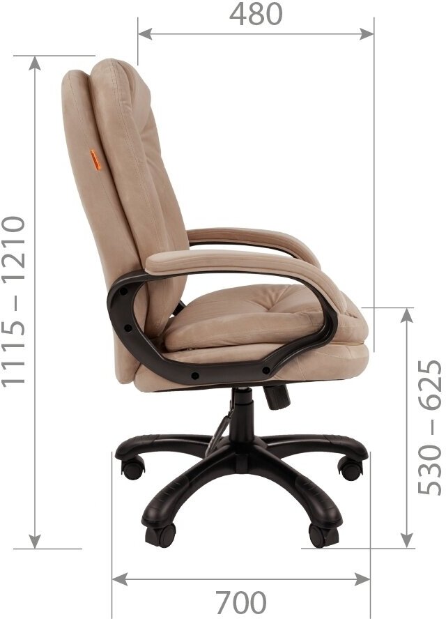 Компьютерное кресло Chairman Home 668 Т-6 Beige-Black 00-07127999 - фотография № 4