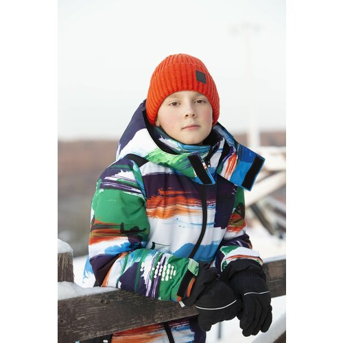 фото Шапка бини artel, размер 54, оранжевый