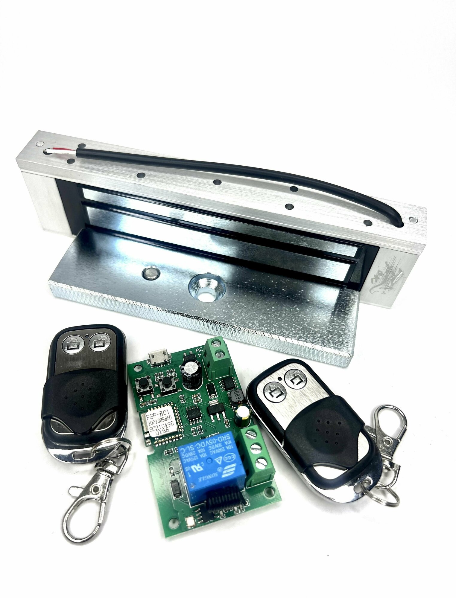 Электромагнитный замок на дверь с Wi-Fi приложением (Ewelink) + 2 радио брелка