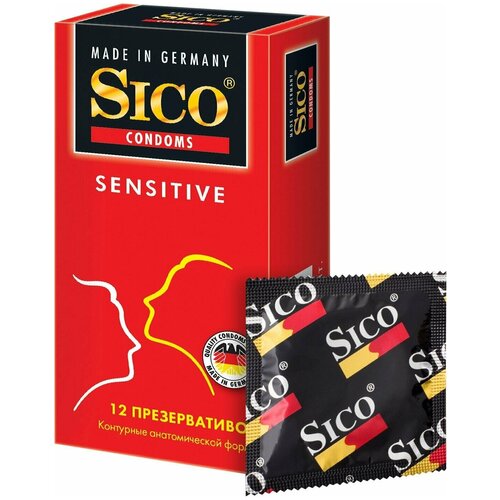 Sico / Презервативы Sico Sensitive Контурные 12шт 2 уп sico презервативы 3 sensitive sico sico презервативы