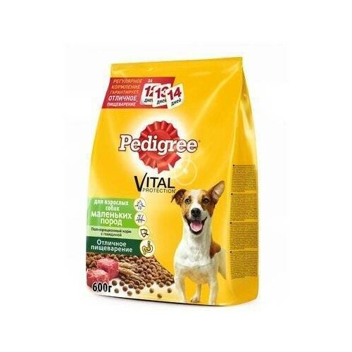 Pedigree Сухой корм для собак малых пород с говядиной | Vital Protection 0,6 кг 15789 (7 шт)
