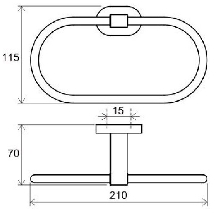Полотенцедержатель (овальный) Ravak CR 300.00 X07P190 - фотография № 5